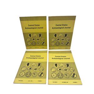 1983 Central States Archaeological Journal Complete Set Vol 30 Regional History